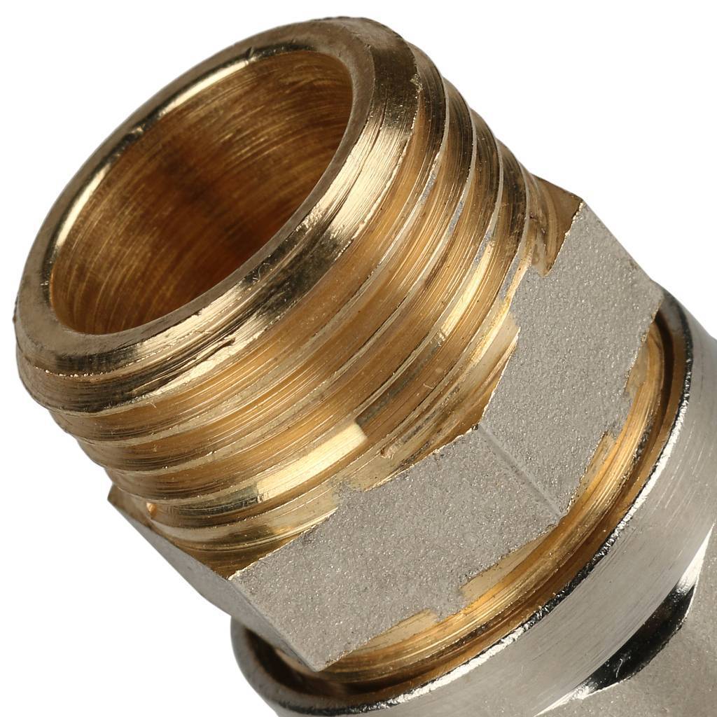 Переходник STOUT с наружной резьбой 1/2 х16 для металлопластиковых труб винтовой, SFS-0001-001216