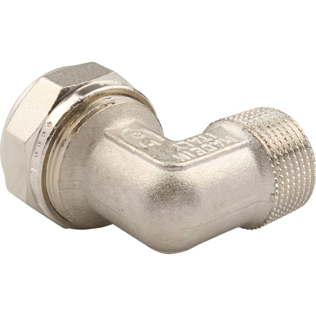 Угольник TIEMME с наружной резьбой (26х3.0х3/4) для металлопластиковых труб винтовой, 1600050