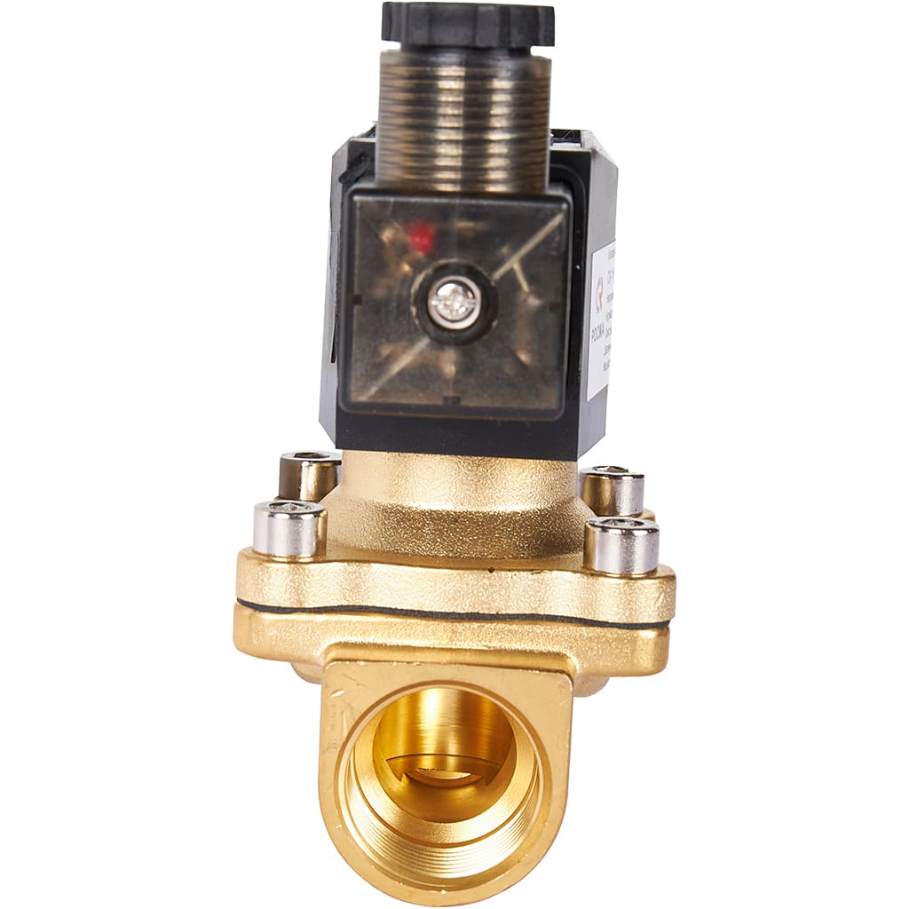 Клапан электромагнитный (соленоидный) двухходовой РОСМА 00000011326 СК-11-20 G3/4, НЗ, 220В, прямого действия, корпус - латунь, уплотнение - NBR