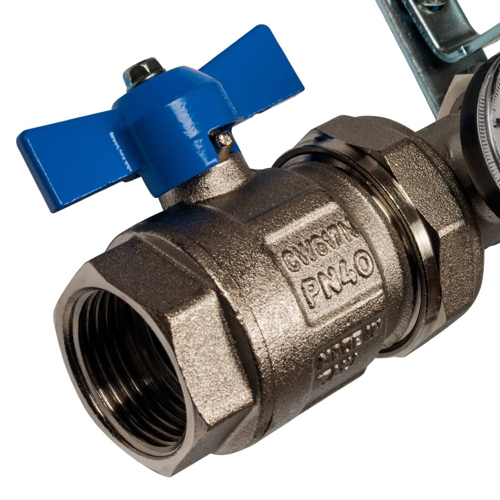 Коллектор из нержавеющей стали STOUT в сборе с расходомерами 3 вых.