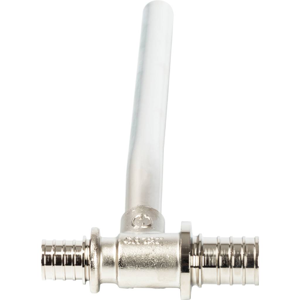 Трубка STOUT для подкл-я радиатора, Т-образная 20/15/25 для труб из сшитого полиэтилена аксиальный, SFA-0026-202525