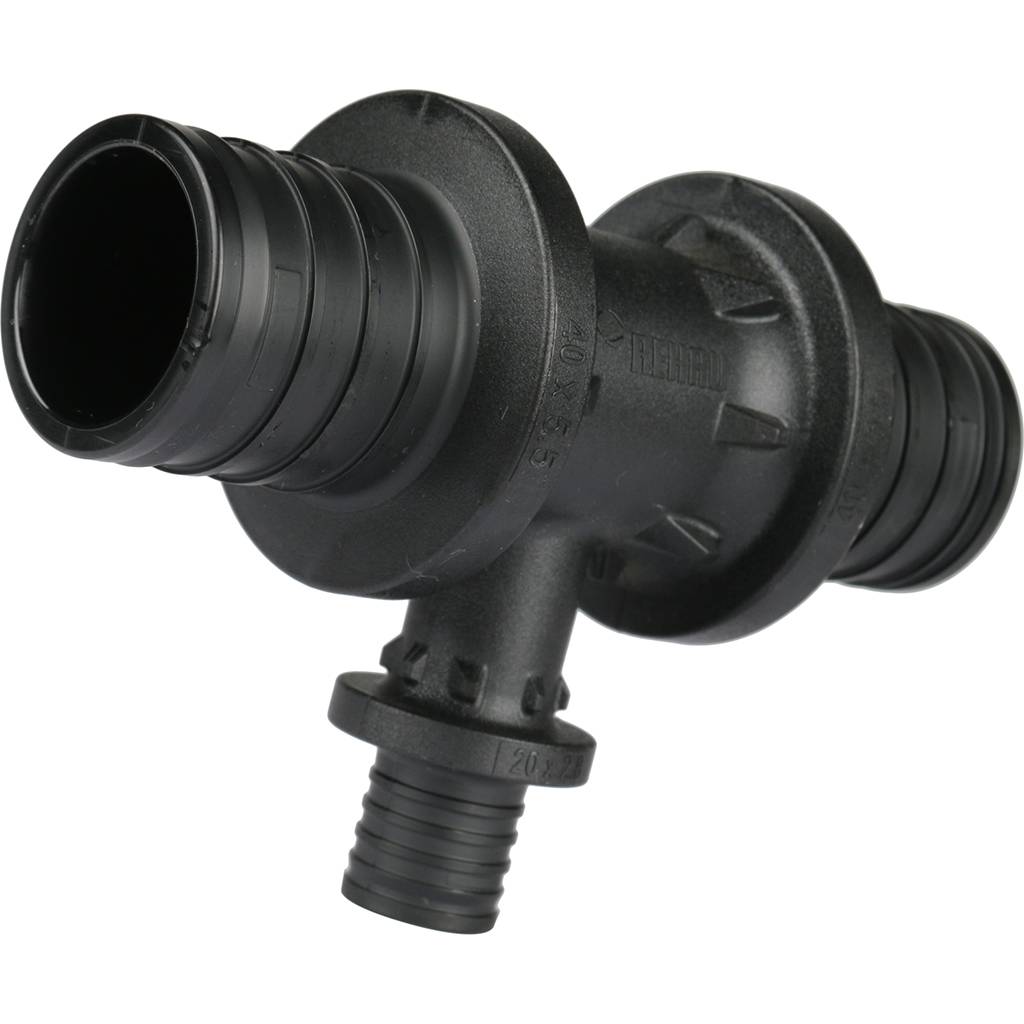 Тройник РЕХАУ RAUTITAN с уменьшенным боковым проходом 40-20-40 PX, 11600671001