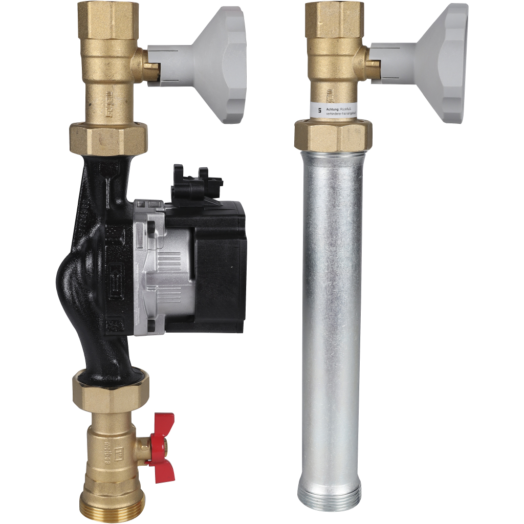 Насосная группа Meibes V-UK 1 с насосом Grundfos UPM3 Hybrid 25-70, без смес., слева, M66813.36