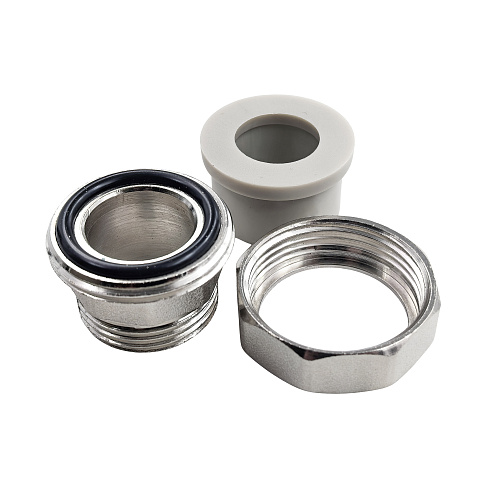 Муфта комбинированная разъемная (Американка) PPR наружная резьба 25х1,  серый, RTP