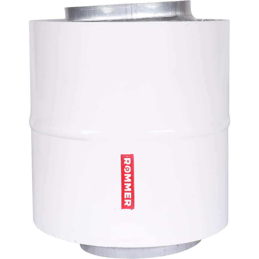 Начальный участок традиционный вертикальный коаксиальный ROMMER D60(м-м)/100(п-п) (Bosch, Buderus, Navien S/C/E, Baxi ECO Nova/Classic, Лемакс) в комп. фланец, RCA-6010-240100