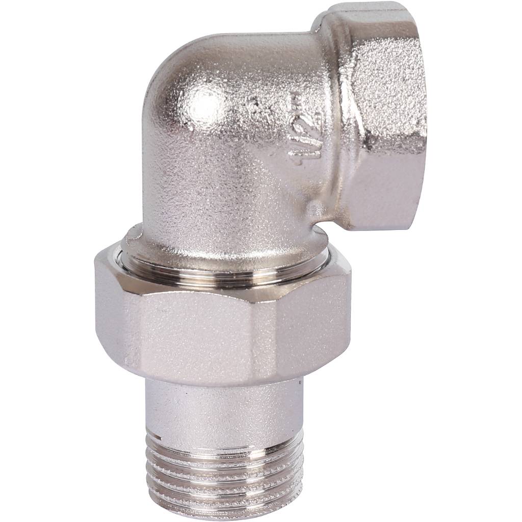 Разъемное угловое соединение STOUT американка ВН, никелированное 1/2, SFT-0059-000012