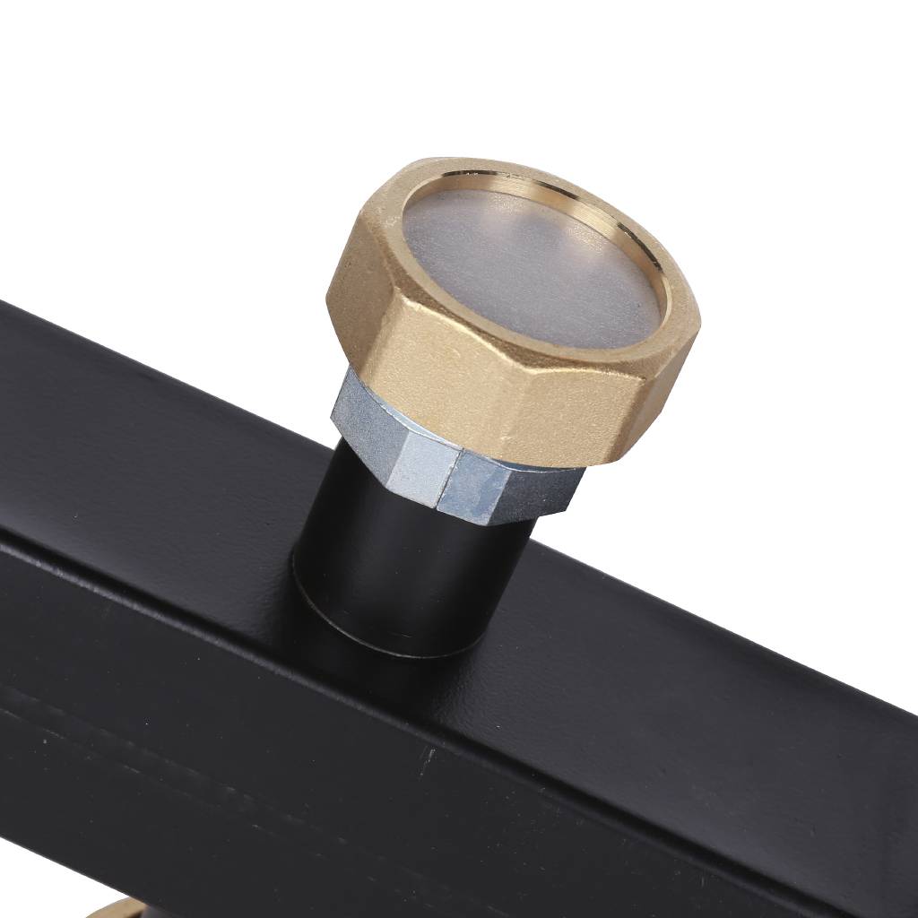 Настенный коллектор Meibes на 7 отоп. контура (с комплектом кронштейнов) M66301.41RU