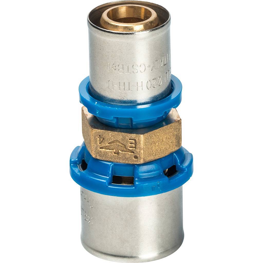 Муфта переходная Prandelli Multyrama 26.3х20,2 профиль H,TH,U для металлопластиковых труб прессовой, 509.11.06.4