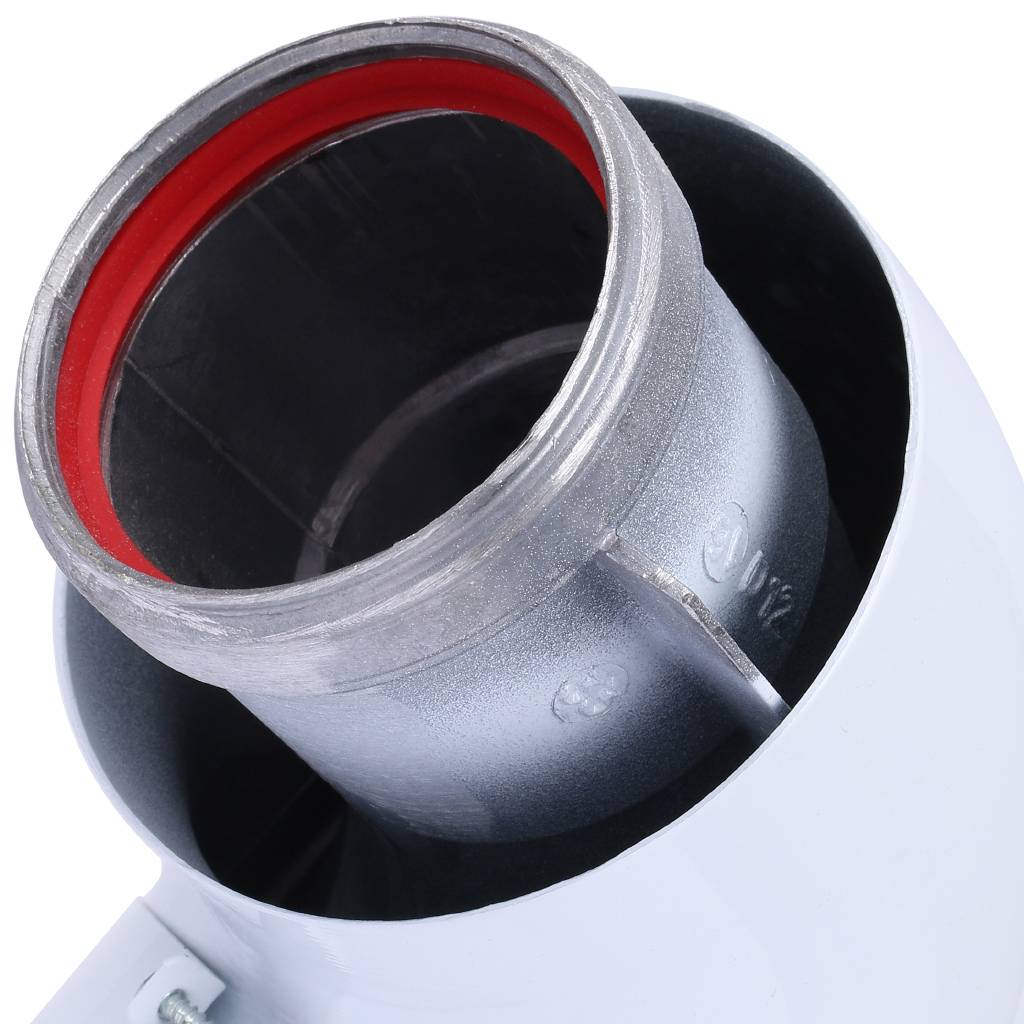 Колено Vaillant 90 град. DN 60/100 белое, 303808