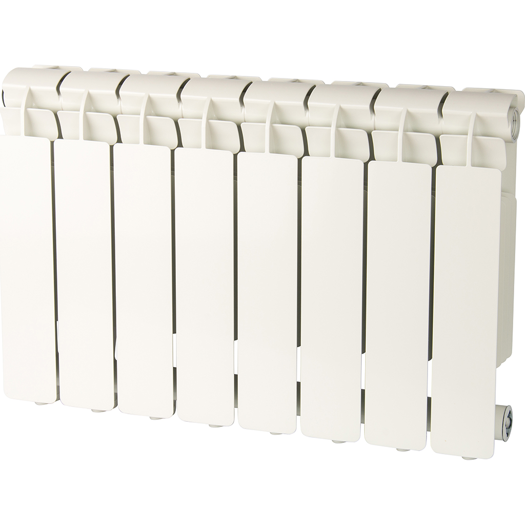 Радиатор алюминиевый Global VOX- R 350 2 секции боковое подключение (белый RAL 9010), VX03501002