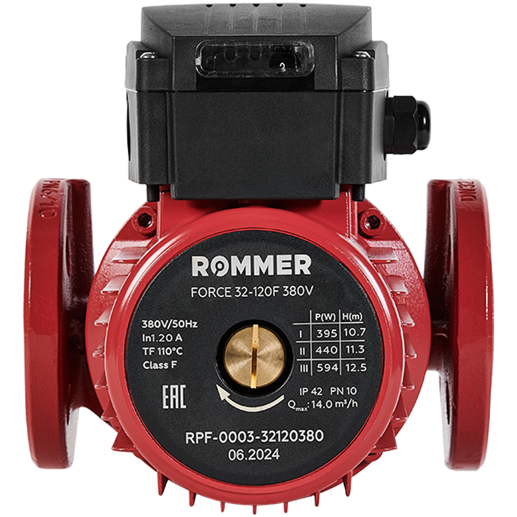 Насос циркуляционный фланцевый ROMMER RPF 32-120F 380V