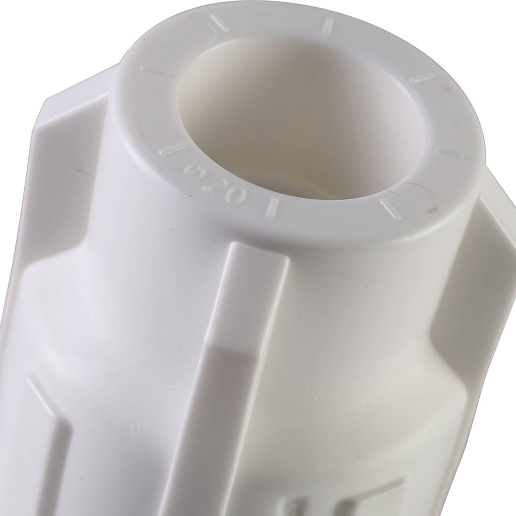 Муфта комбинированная Политэк 20х3/4 внутр. резьба для полипропиленовых труб под сварку (цвет белый), 9100002034