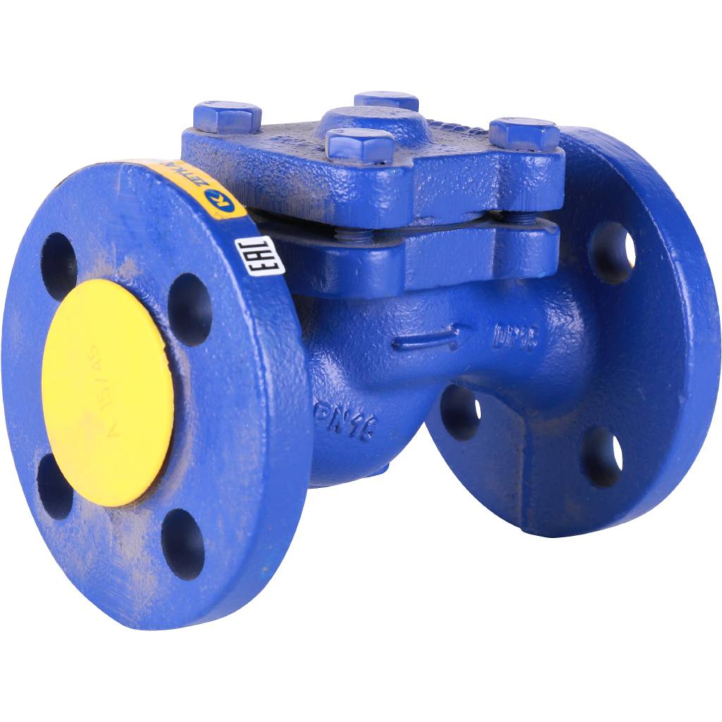 Клапан обратный подъемный ZETKAMA 287A Ду15 Ру16 фланцевый из чугуна, 287A015C31