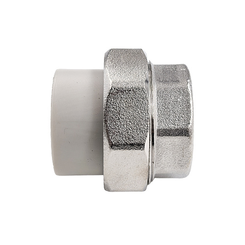 Муфта комбинированная разъемная (Американка) PPR внутренняя резьба 25х1,  серый, RTP