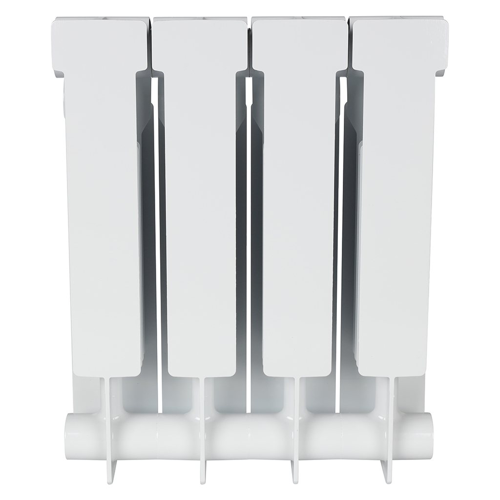 Радиатор биметаллический STOUT ALPHA 350 4 секций боковое подключение (белый RAL 9016), SRB-2310-035004