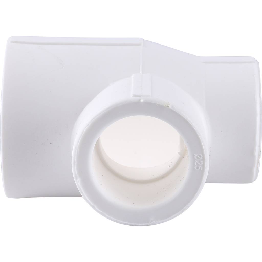 Тройник переходной Kalde 32х25х25 для полипропиленовых труб под сварку (цвет белый), 3212-tio-322525