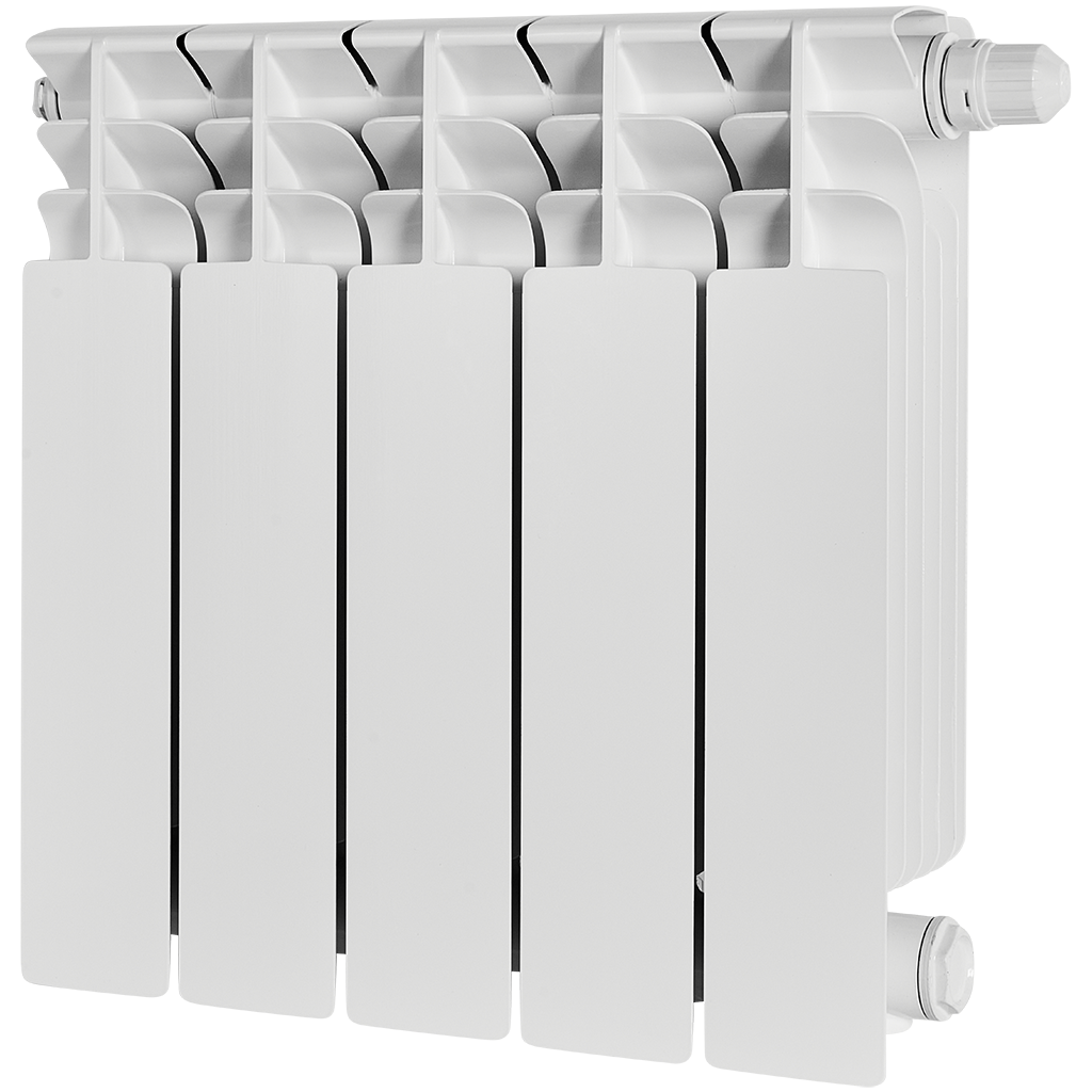 Радиатор биметаллический STOUT TITAN VENTIL 350 5 секций нижнее правое подключение