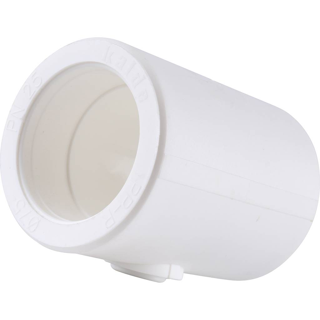 Тройник переходной Kalde 75х20х75 для полипропиленовых труб под сварку (цвет белый), 3212-tio-752075