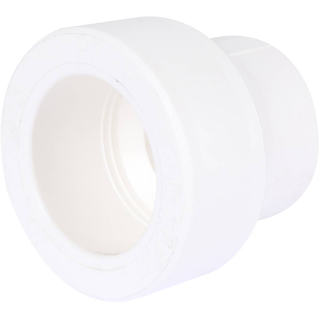 Муфта переходная Kalde 75x40 для полипропиленовых труб под сварку (цвет белый)