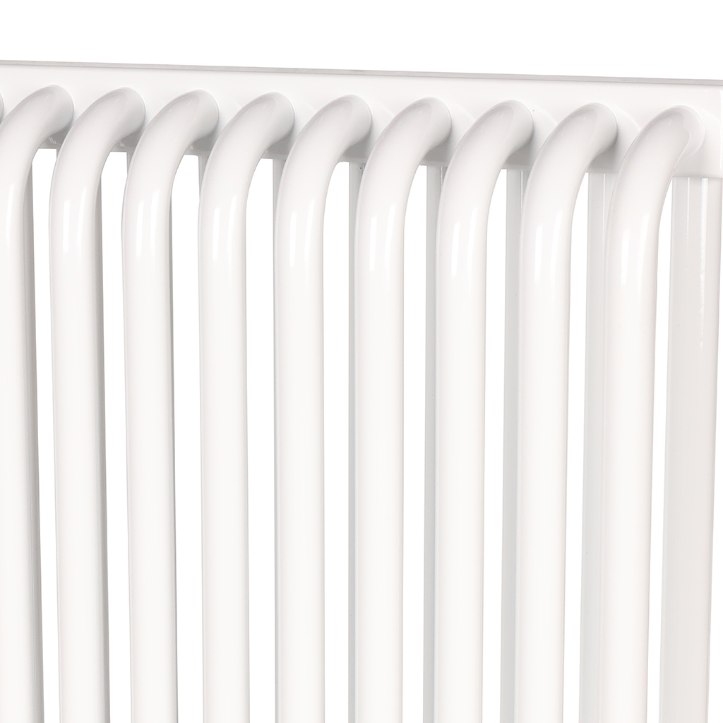 2-х трубчатый стальной радиатор ROMMER RST 2050/12 секций боковое подключение RAL9016