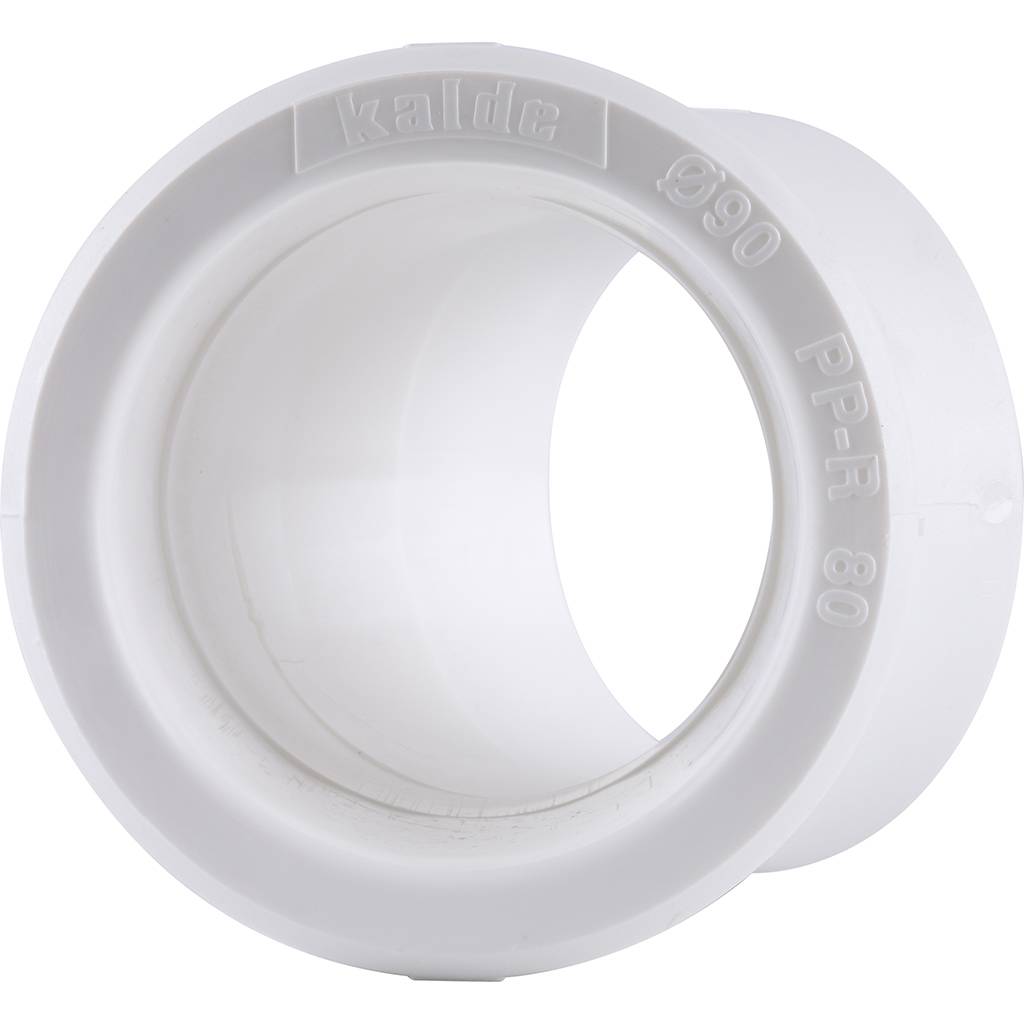 Угольник 45* Kalde d=90 для полипропиленовых труб под сварку (цвет белый), 3212-elb-900045