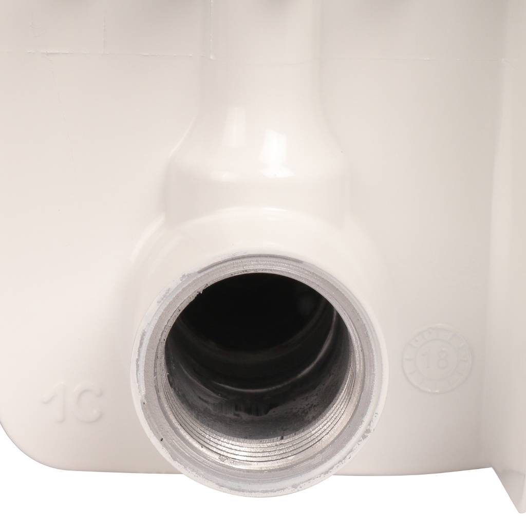 Радиатор биметаллический STOUT Space 500 7 секций боковое подключение RAL9016, SRB-0310-050007