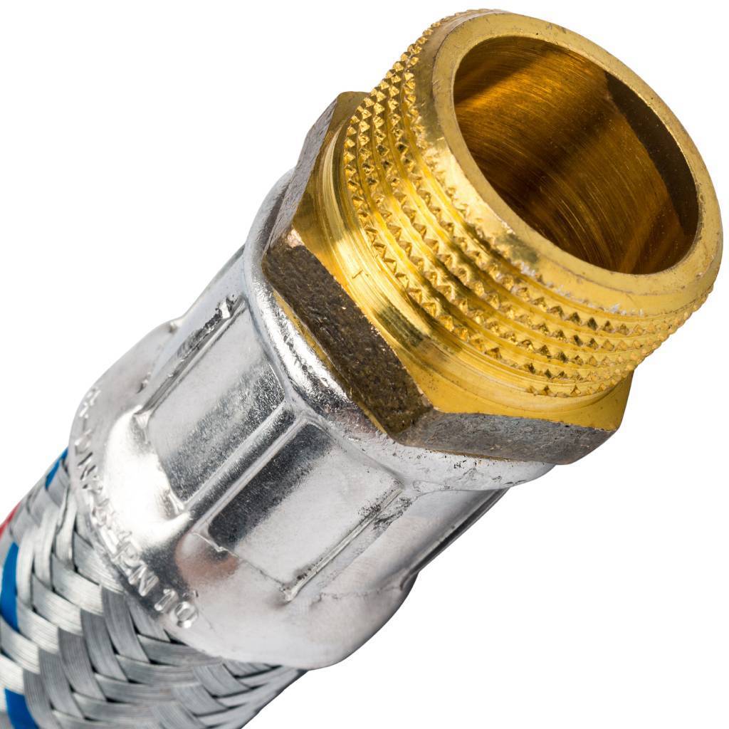 Гибкая подводка для воды STOUT НР 1 х ВР 1 угловая , длина 600 мм, SHF-0166-252525