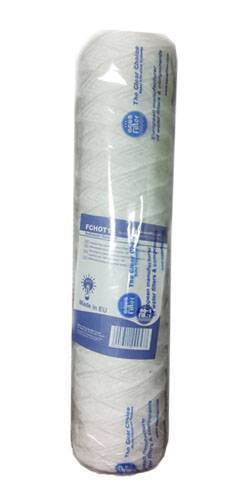 Картридж из полипропиленового шнура AquaFilter пропитанный нейлоном для горячей воды 10SL, 5 микрон, FCHOT1