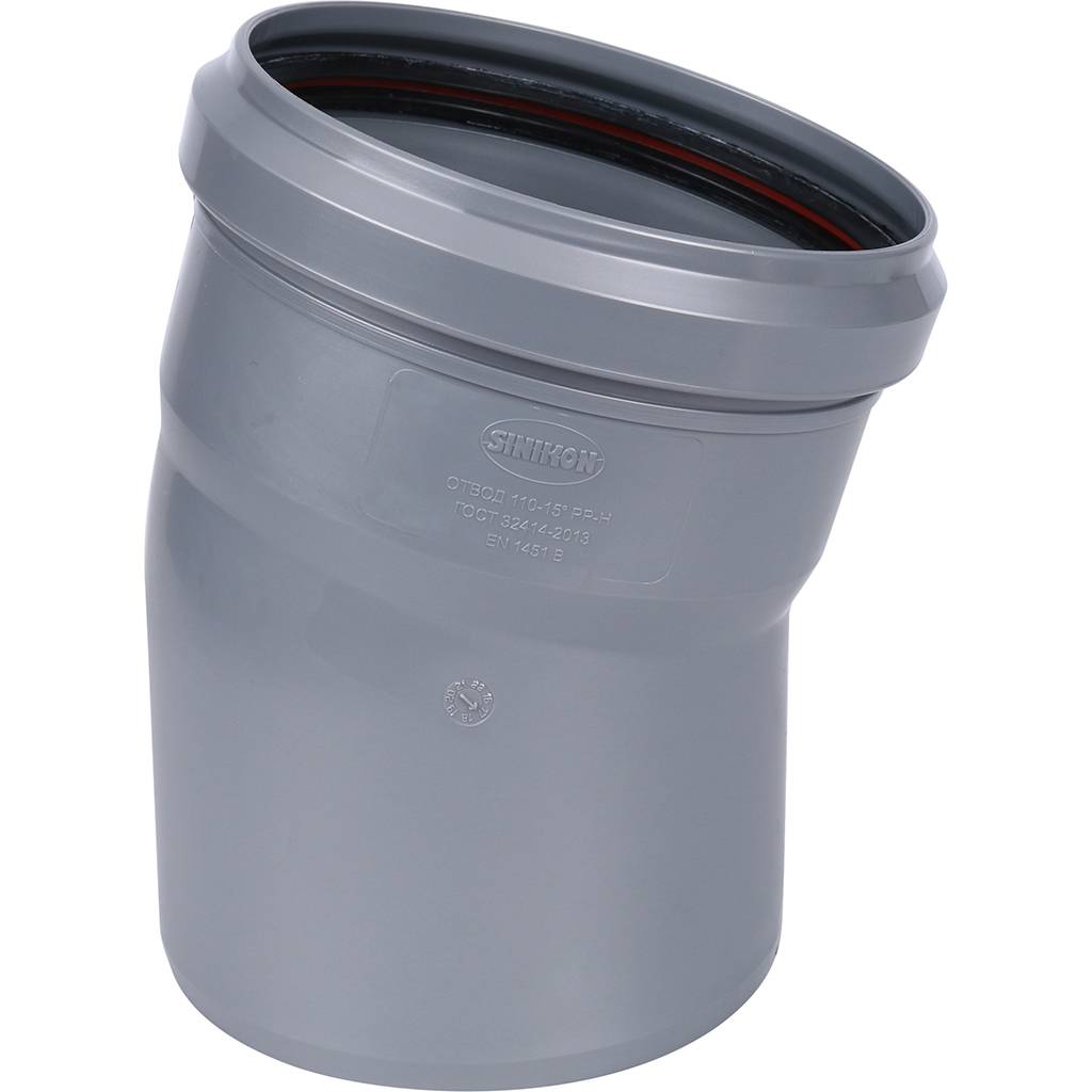 Отвод Sinikon D110x15гр., 504049.R