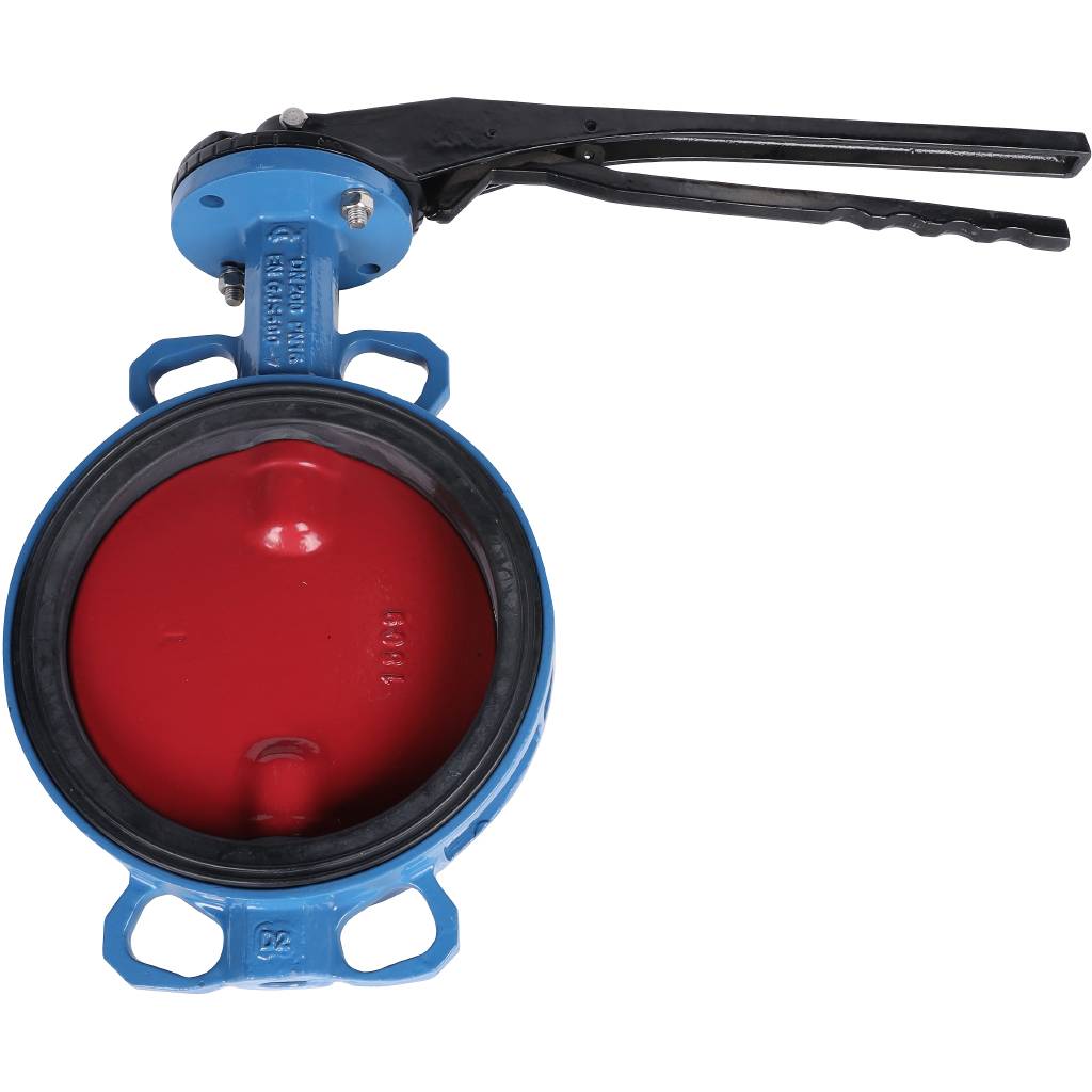 Затвор поворотно-дисковый Tecofi VPI4448 DN 200 PN 16 межфланцевый с ручкой из чугуна EPDM, VPI4448-02EP0200