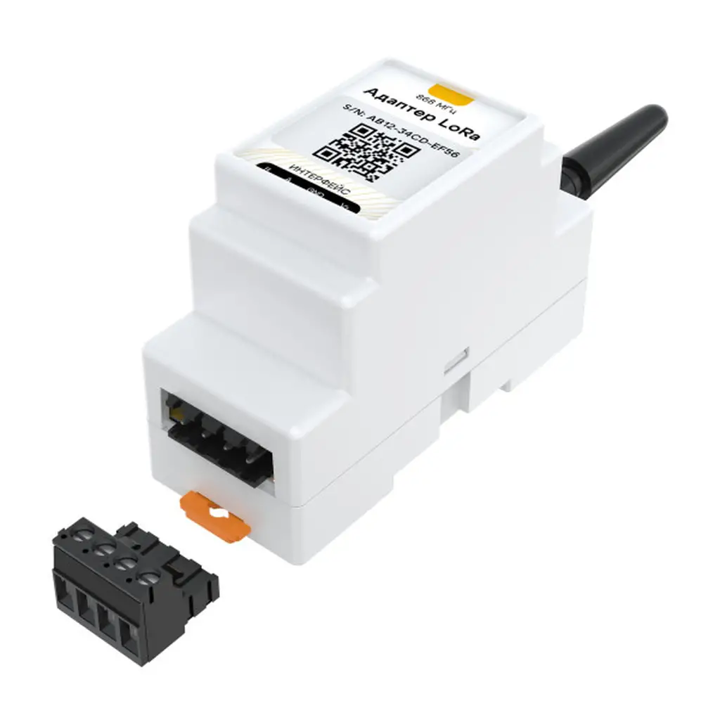 ec01096 (ec01040) Ectocontrol Адаптер для датчиков LoRa, DIN, RS485 (Modbus)