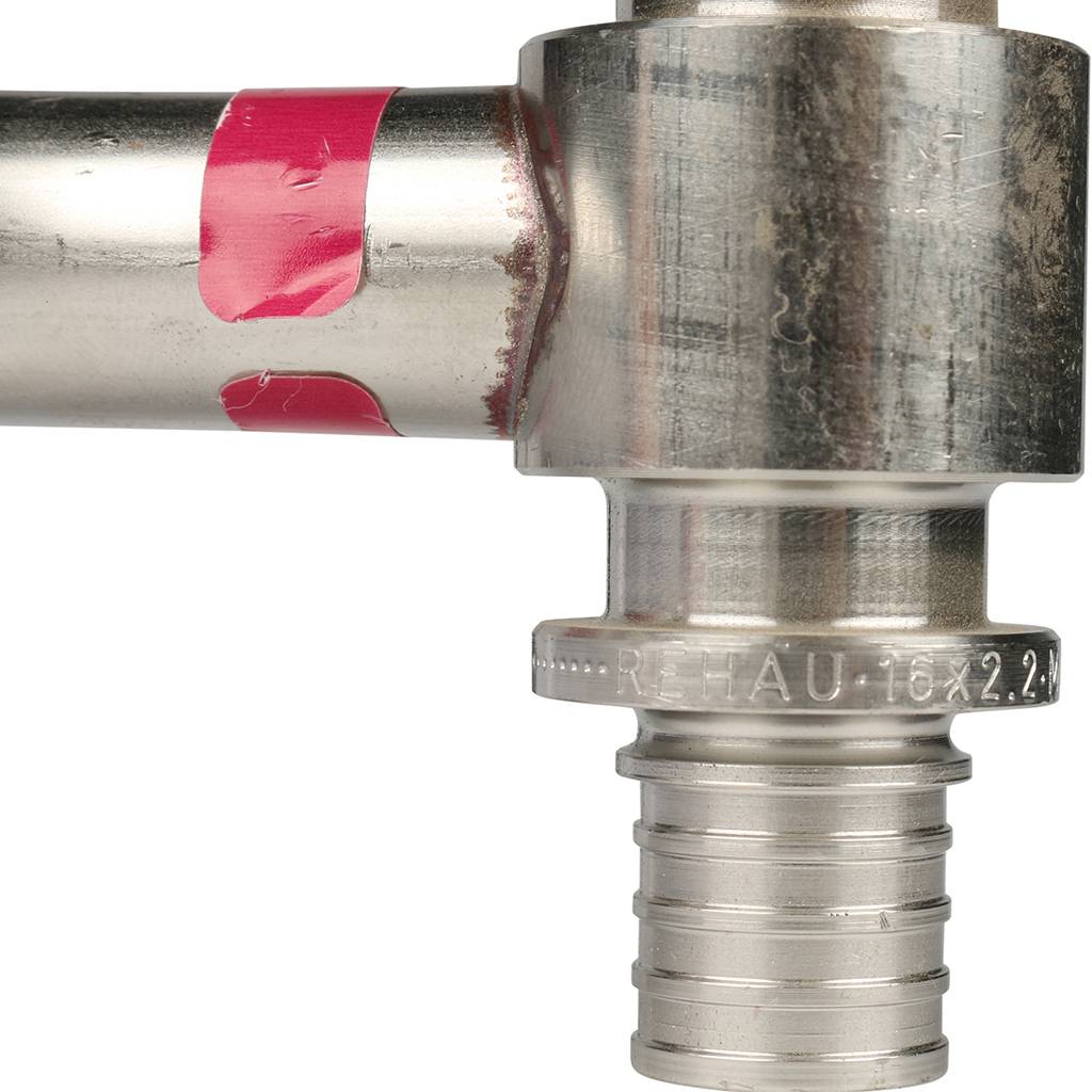 Трубка Т-образная РЕХАУ RAUTITAN 16/250 для подключения к отопительному прибору, 12662821001