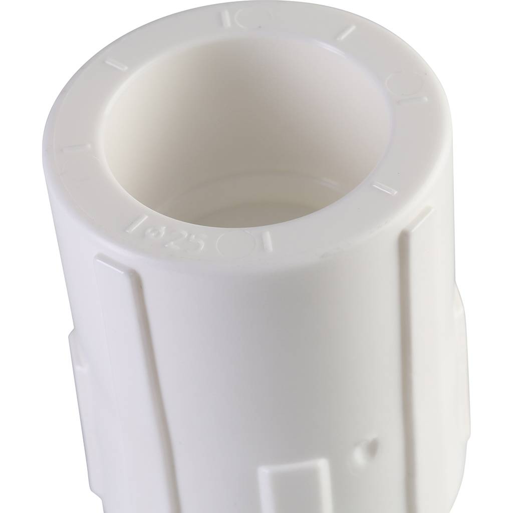 Муфта комбинированная Политэк 25х1/2 внутр. резьба для полипропиленовых труб под сварку (цвет белый), 9100002512