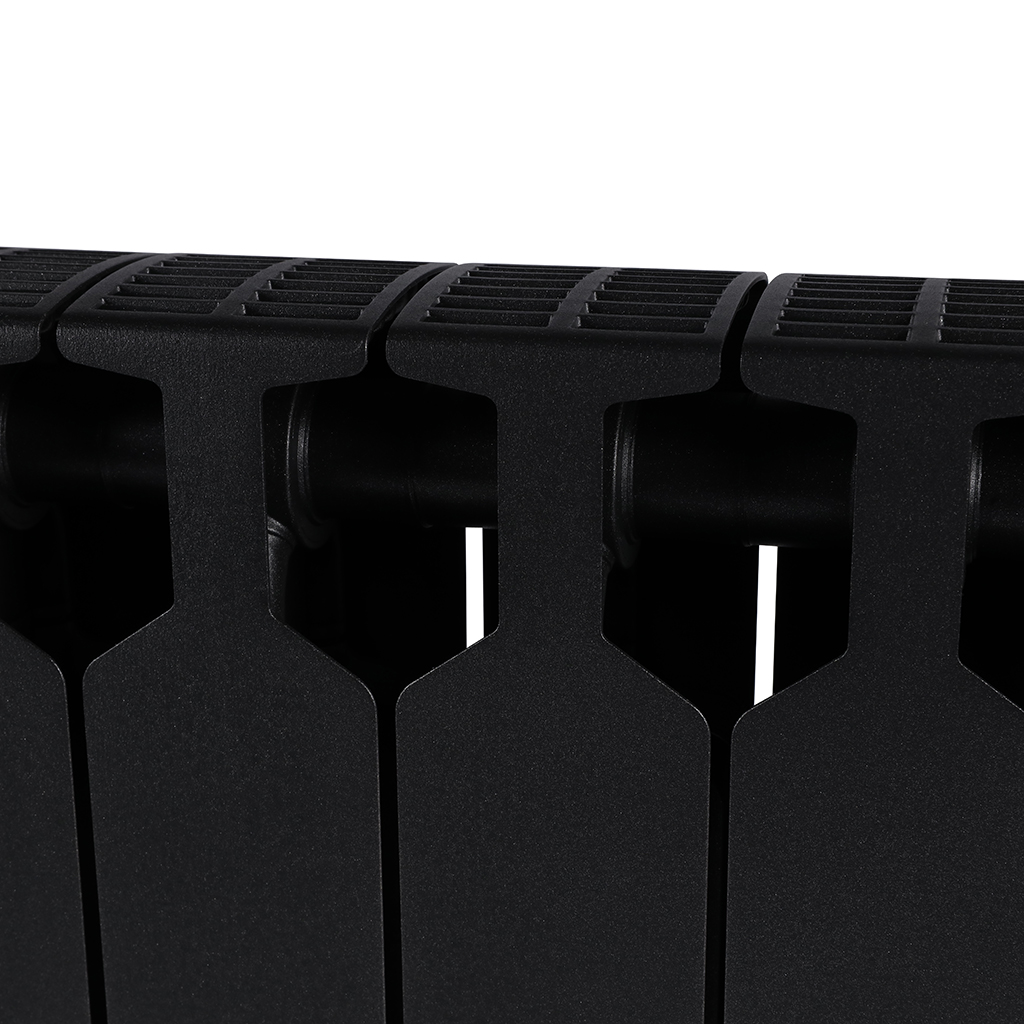 Радиатор биметаллический RIFAR SUPReMO VENTIL 350 SVR 12 секций нижнее правое подключение (Цвет АНТРАЦИТ), 4RS35.VR-12-AN