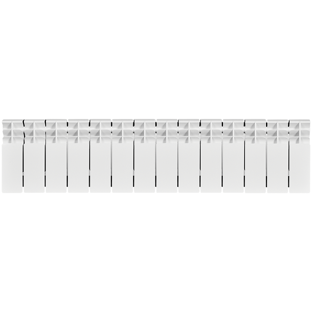 Радиатор биметаллический STOUT TITAN 200 14 секций боковое подключение (белый RAL 9016), SRB-3310-020014