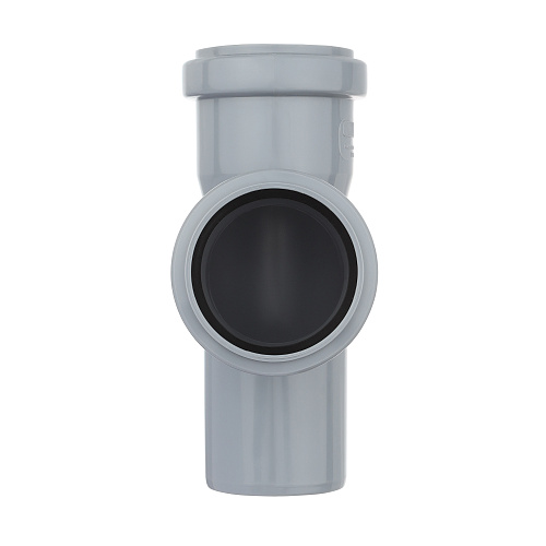 Тройник ВК ПП 50/50х87, серый,РТП