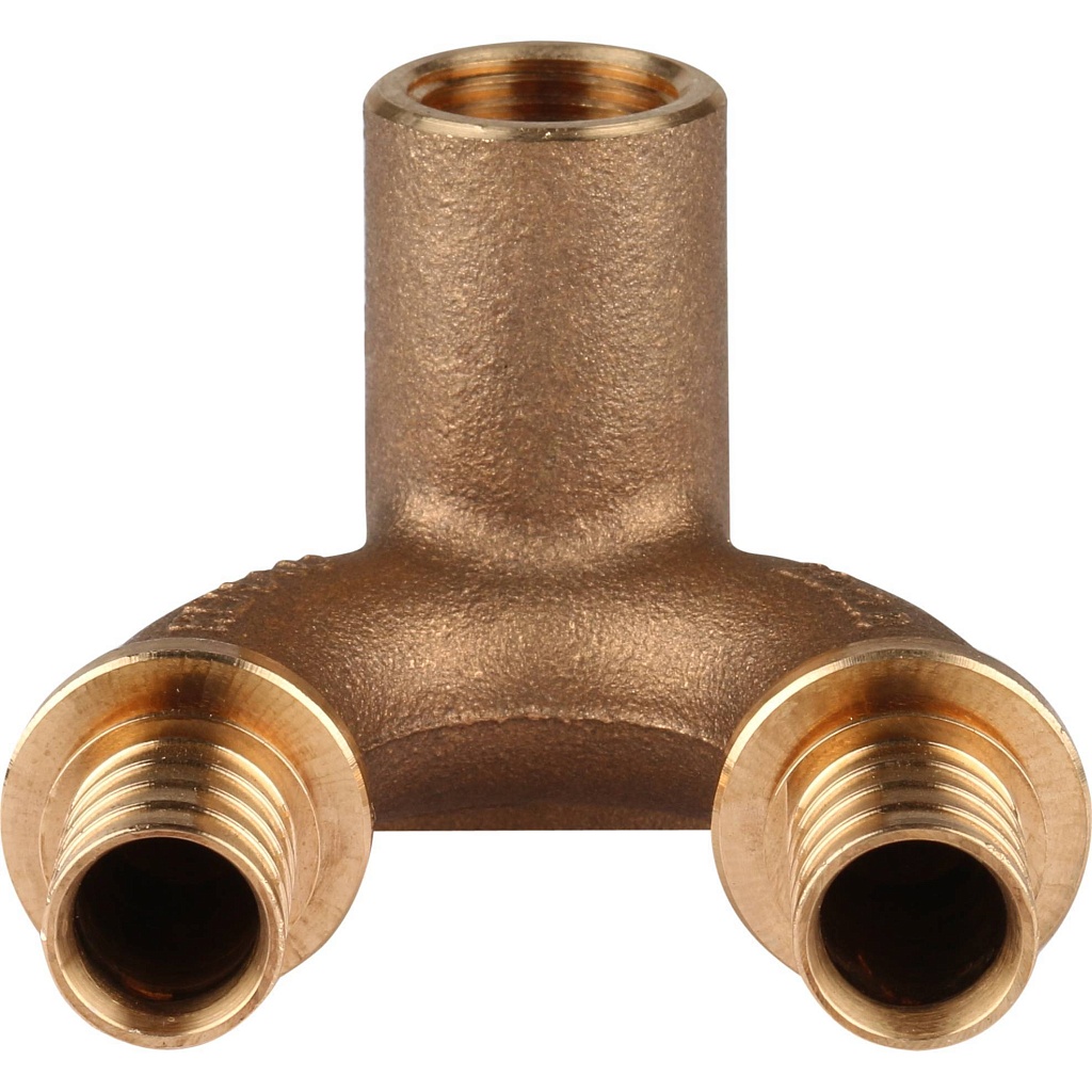 Проточный настенный угольник РЕХАУ RAUTITAN 20/20-Rp 1/2 длинный RX+ для труб из сшитого полиэтилена, 14562711001