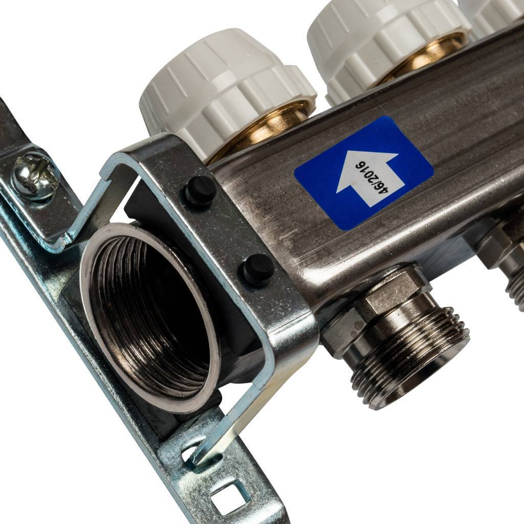 Коллектор из нержавеющей стали без расходомеров STOUT 4 выхода