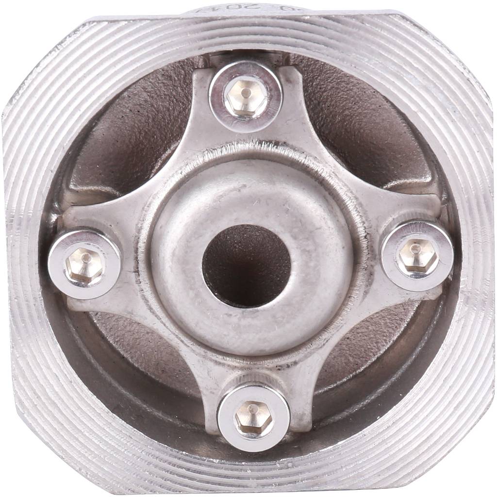 Клапан обратный пружинный ZETKAMA 275I Ду15 Ру40 межфланцевый из нерж. стали, 275I015E51