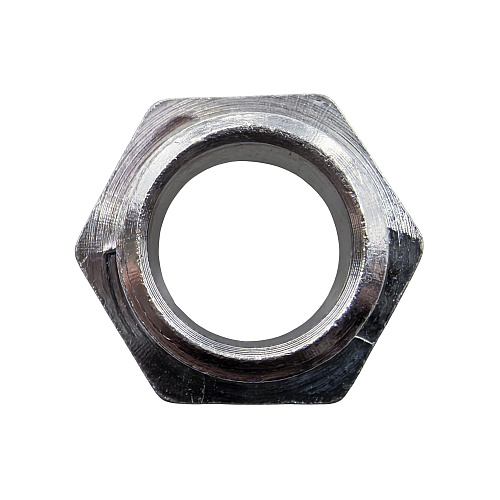 Ниппель переходной, латунь, наружная резьба 1/2х3/8, еврослот, никель, РТП