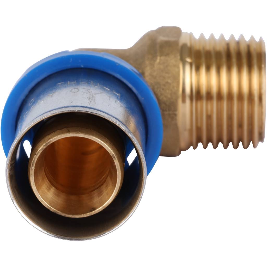 Угольник-переходник APE с наружной резьбой 1/2 х20 для металлопластиковых труб прессовой, ARL3003200