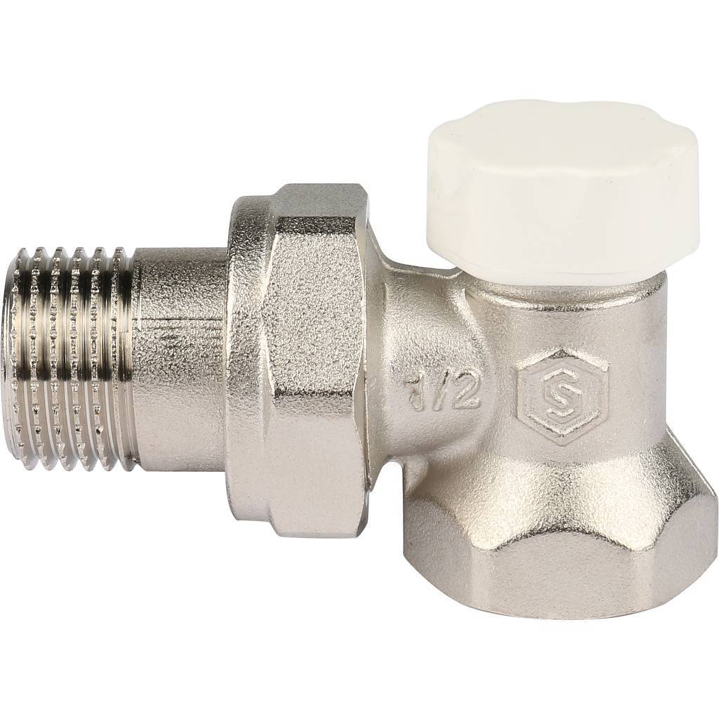 Клапан запорно-балансировочный STOUT SVL угловой 1/2, SVL-1156-000015