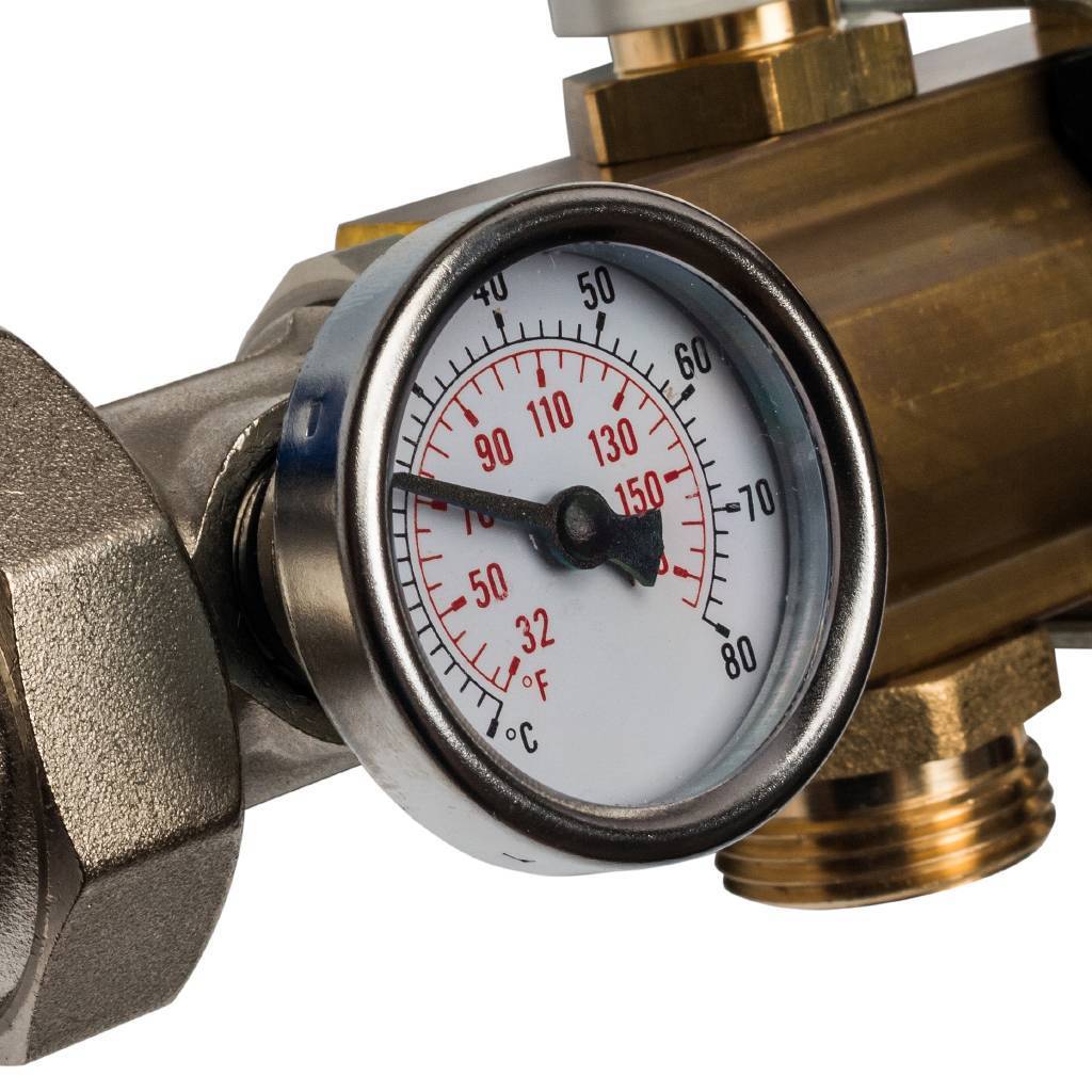 Распределительный коллектор из латуни без расходомеров STOUT 4 выхода, SMB 0468 000004