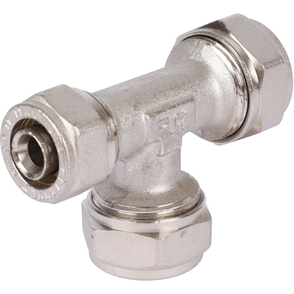 Тройник переходной TIEMME (20.2х20.2х16.2) для металлопластиковых труб винтовой, 1600057