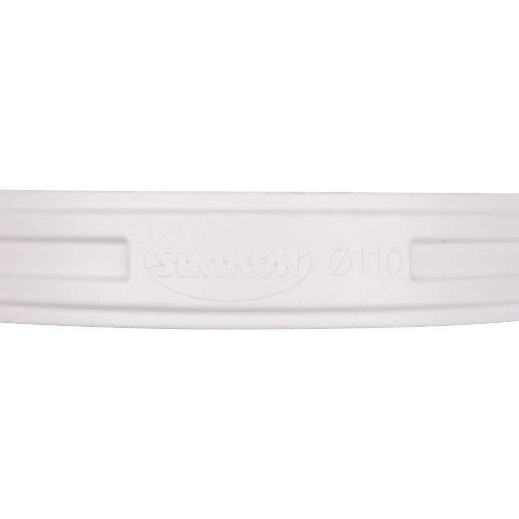 Хомут Sinikon ПП D110 белый Комфорт Плюс со шпилькой и дюбелем, KPP.110.K.D