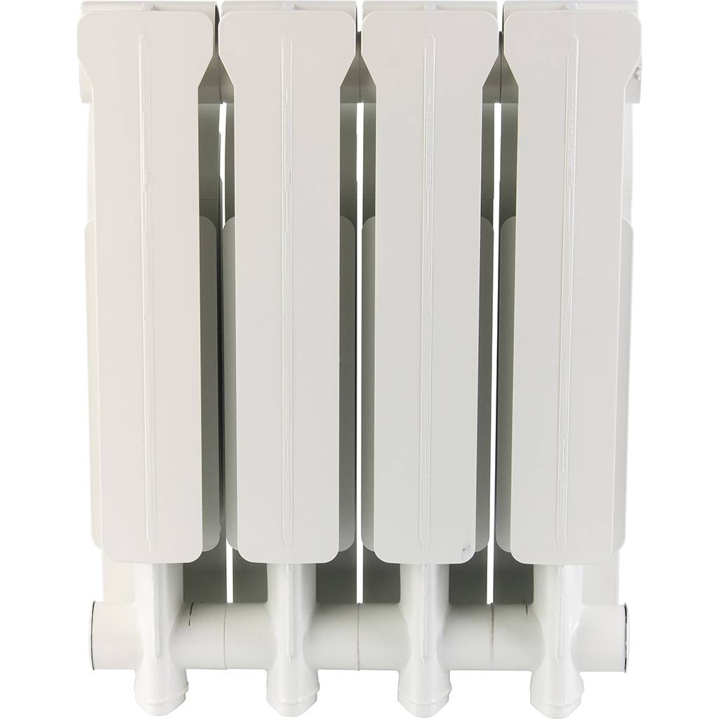 Радиатор алюминиевый Global ISEO 350 4 секции боковое подключение (белый RAL 9010), IS035004