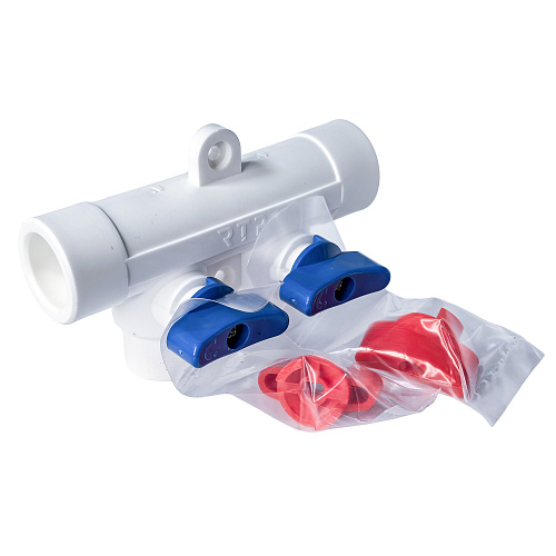 Коллектор с шаровым краном универсальный PPR 25х20/2, RTP