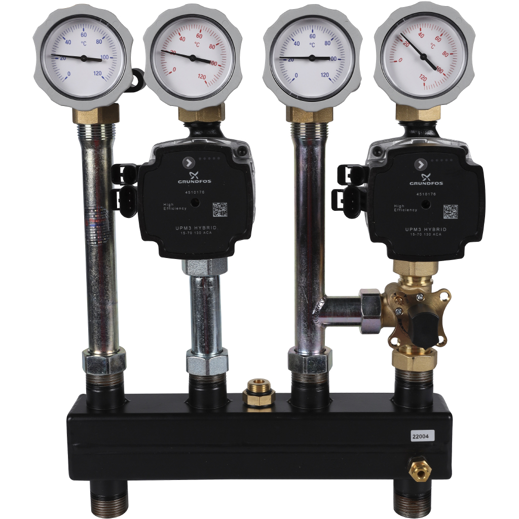 Насосно-смесительный модуль Meibes Kombimix UK_MK с насосом Grundfos UPM3 70 (без сервопривода)