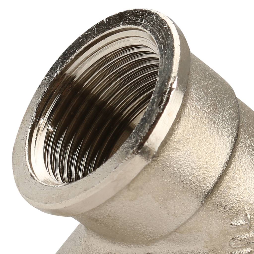 Угольник TIEMME ВВ никелированный 3/4х3/4 для стальных труб резьбовой, 1500162