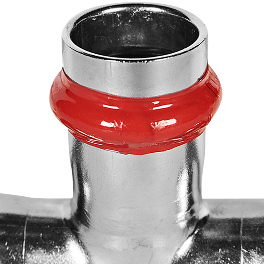 Тройник ROMMER равнопроходной 18 из нержавеющей стали прессовой